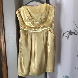 Cute yellow cocktail dress